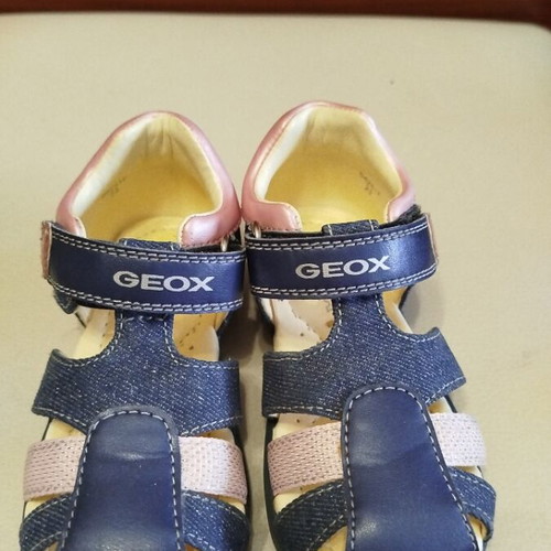 Geox sandals for girls size 23 like new, blue and pink