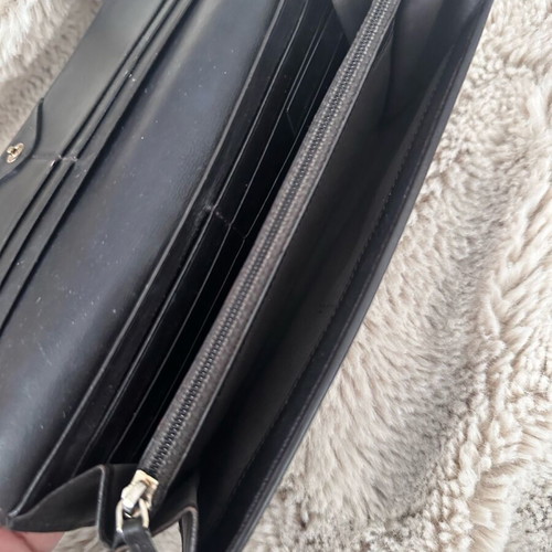 Fendi FF Zucca Monogram wallet used, vintage, black-brown