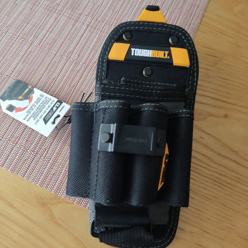 Though Built drill holster and 6-pocket tool pouch with Clip Tech
