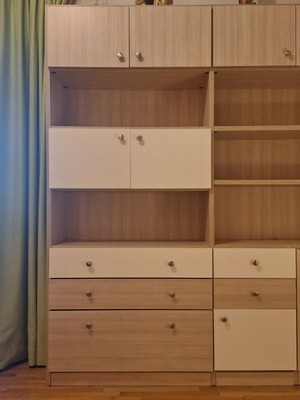 Modeco office bookcase, 2.00m height, 0.35m width, 0.70m length
