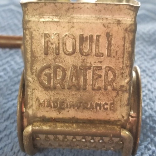 Mouli vintage cheese grater used, made in France