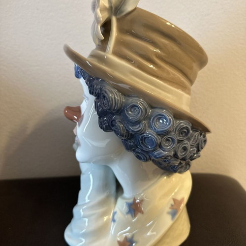 Lladro Melancholy clown bust used