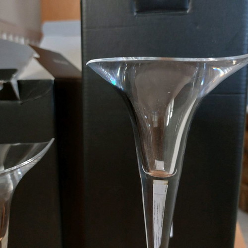 Rosenthal set of 2 candlesticks used, crystal