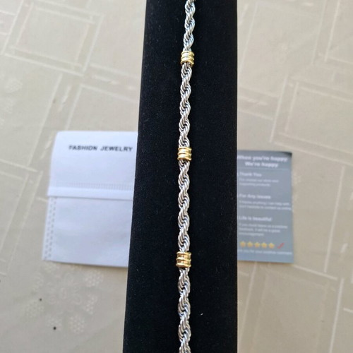 Silver Bracelet new, 21.5cm, silver color