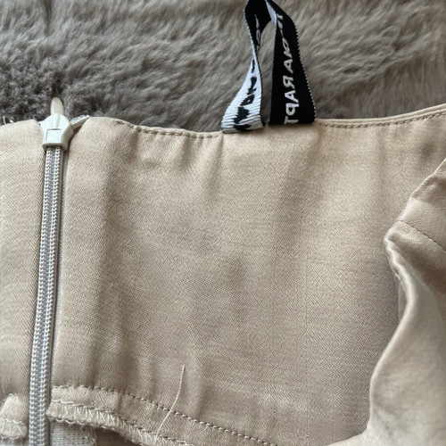 Nadia Rapti mini skirt, medium, beige and white