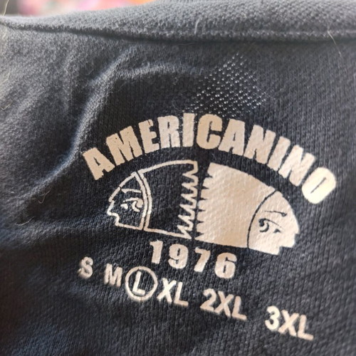 Americanino men's polo shirt new, size L, black