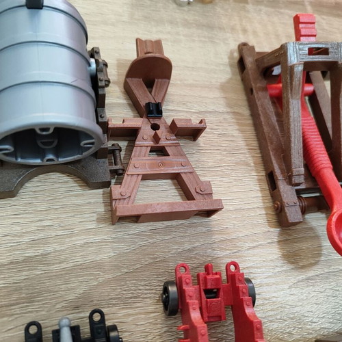 Playmobil cannons, catapults, and bows used set