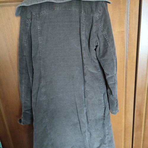 Women's brown corduroy coat used, size L