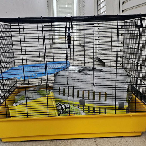 Cage for chinchillas, rabbits and hamsters used
