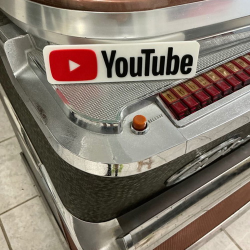 Youtube logo small decorative item new, PLA material