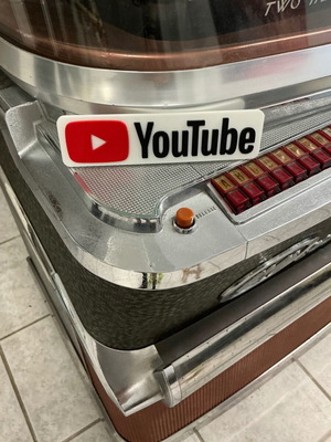 Youtube logo small decorative item new, PLA material