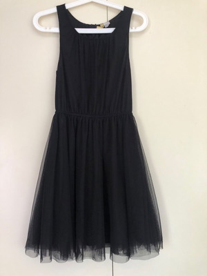 Νεανικό γυναικείο φόρεμα H&M μεταχειρισμένο, μαύρο τούλι και σατέν