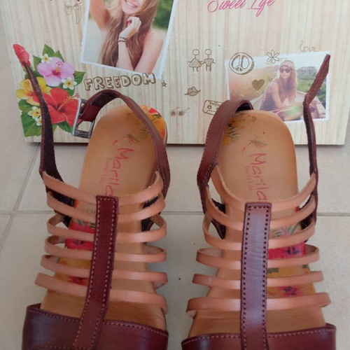 Marila leather sandals used, size 38