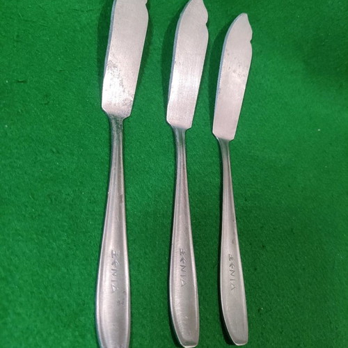 Xenia dessert serving knives set of 3 used Afentakis Rostfrei