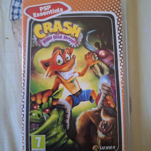 Crash Mind Over Mutant PSP game used with disc and manual