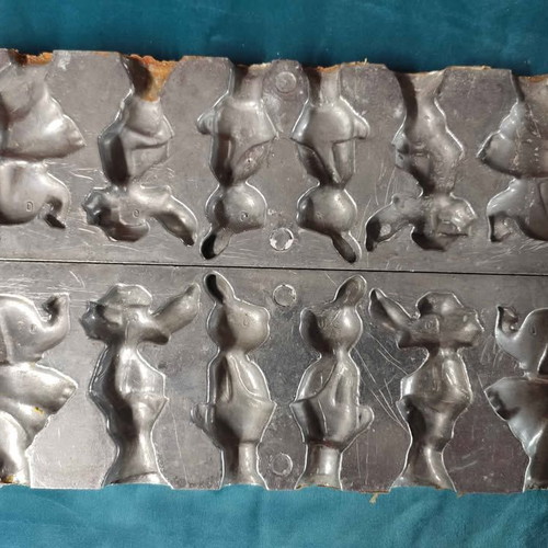 Vintage 3D molds used for lollipops, candies, chocolates