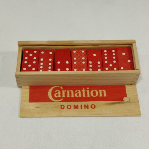 Carnation domino collectible advertising item