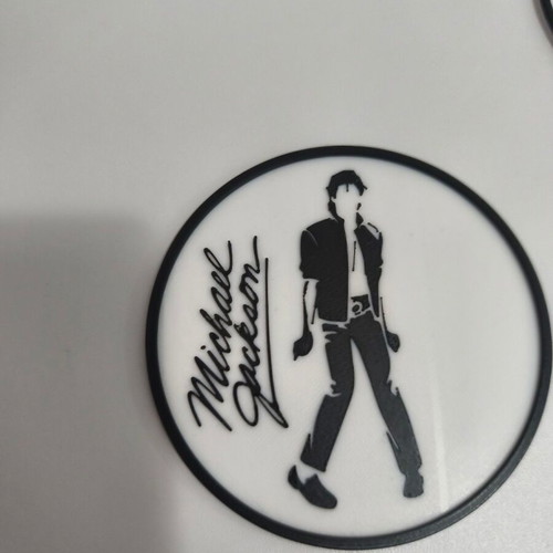 Michael Jackson coasters new made of PLA plastic