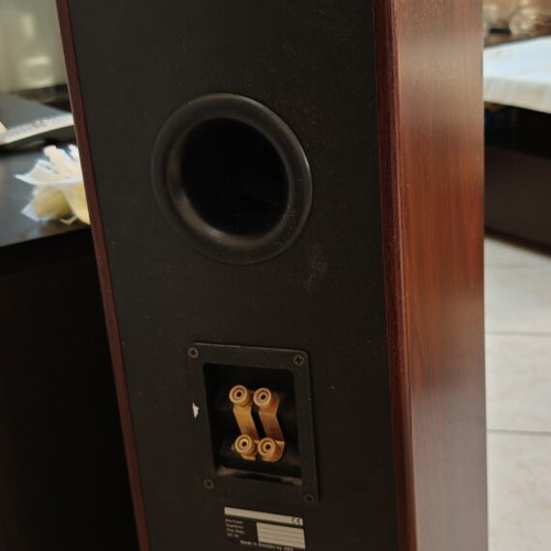 Crystal Audio Twin V6 floorstanding speakers, cherry
