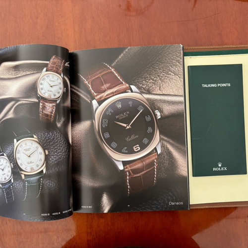 Vintage Rolex Leather Portfolio travel notes with Rolex pen like new