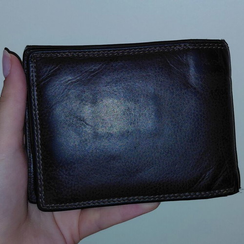 New West Polo Club leather wallet, brown, RFID protection