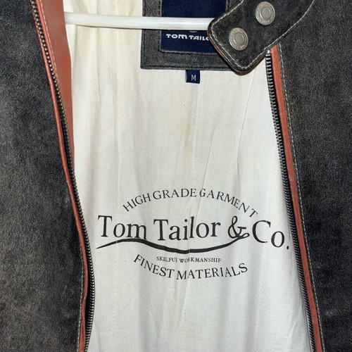 Tom Tailor genuine leather jacket used, size M