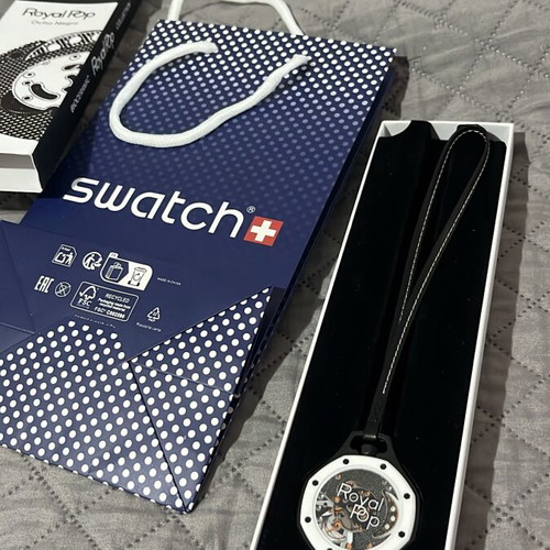 Swatch AP Royal Pop men's watch new, black and white