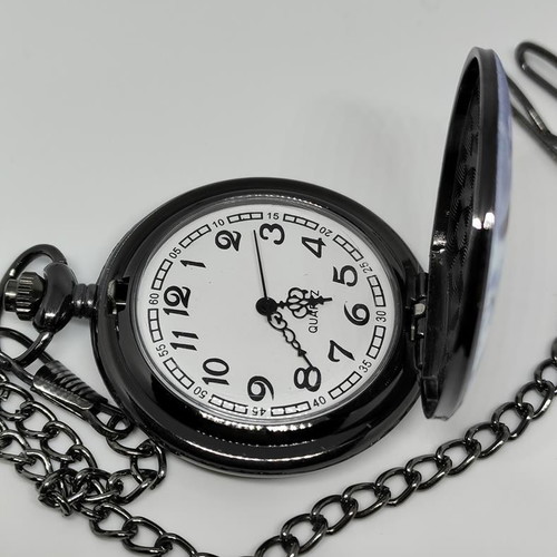 Vintage Pocket Watch WWII Air Force Spitfire quartz, like new