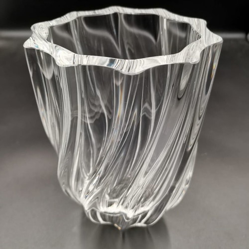Kosta Boda Anna Ehrner Crystal Vase like new, Royal 1986 series
