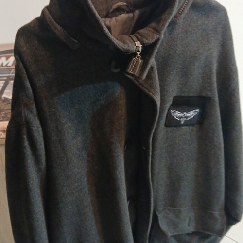 Jacket wool style gray new