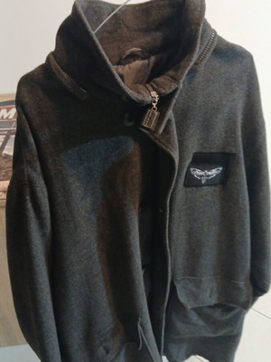 Jacket wool style gray new