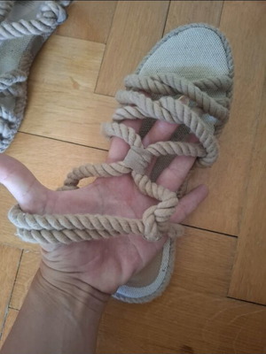 H&M boho sandals like new, beige, size 36