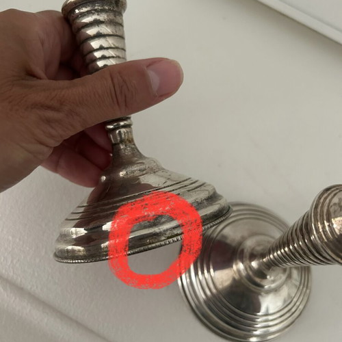 Silver 925 candlesticks vintage, set of 2