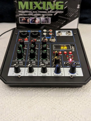 Μίκτης αναλογικός 4 καναλιών καινούργιος με USB και Bluetooth