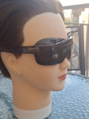 Christian Dior SPH2490/C vintage γυαλιά ηλίου με περιμετρικό φακό, καφέ