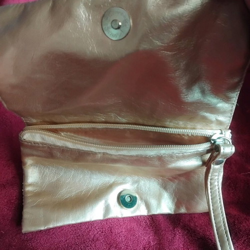 Gold glitter evening bag new, handheld