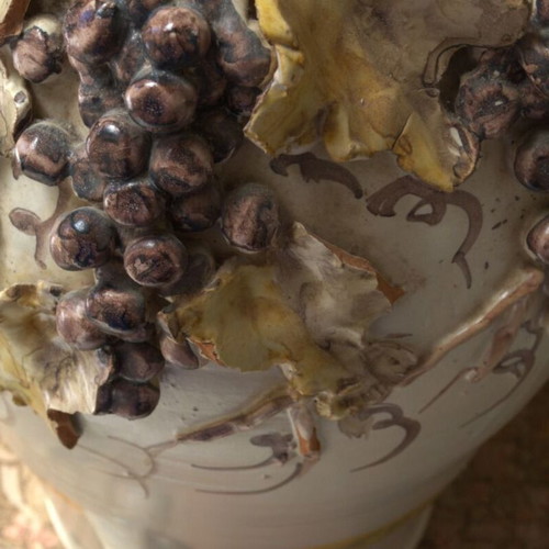 Amphora Nicola Fasano used, handmade ceramic from Puglia Italy