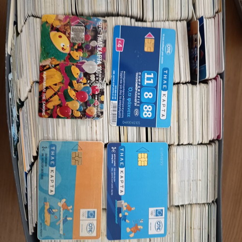 Phone cards used, pack of 2300 plus 400 mobile unit cards