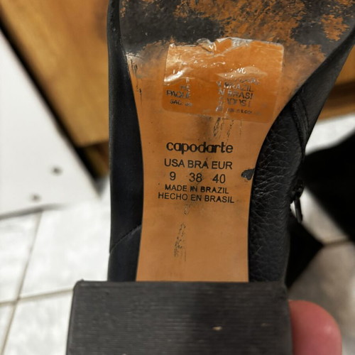 Capodarte leather boots used, size 40, black