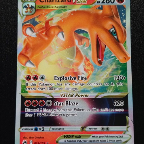Pokemon Charizard VSTAR 019/159 Crown Zenith 2023 card new