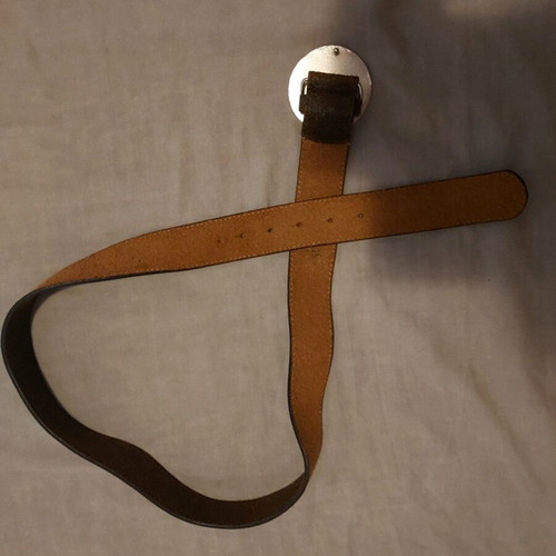 Playboy ζώνη σαν καινούργιο, καφέ, μήκος 115cm