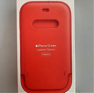 iPhone 12 mini leather sleeve MagSafe case