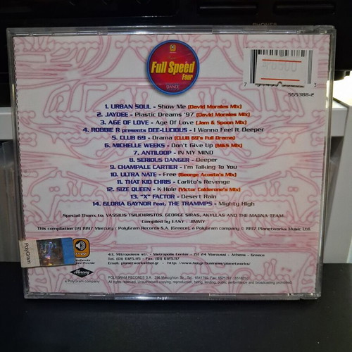 Full Speed Five CD like new, electronic compilation