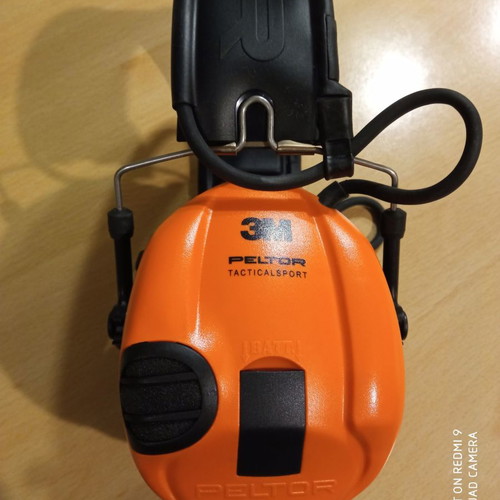 Peltor ear defenders used with noise reduction for hunting