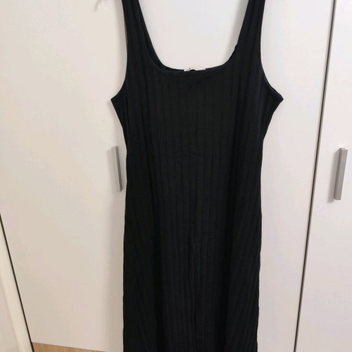 Zara dress set like new, black cotton and white with female figure