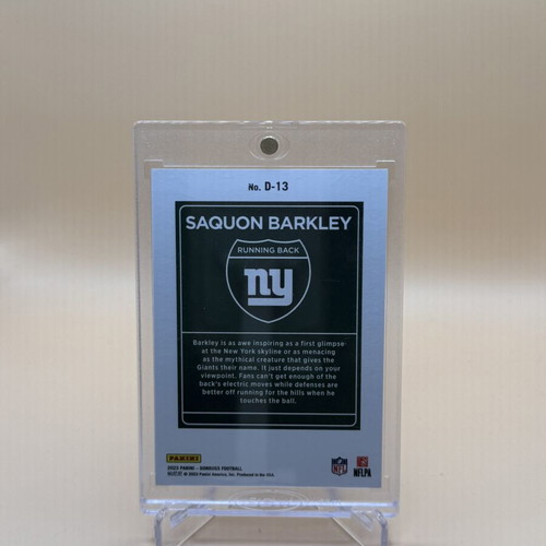 Saquon Barkley Downtown 2023 Donruss collectible card