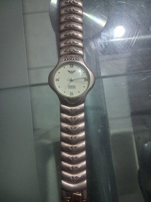 Giorgio Armani wristwatch used, silver unisex