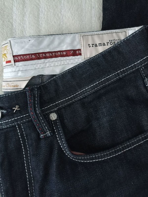 Tramarossa men's jeans like new, blue black, wide fit
