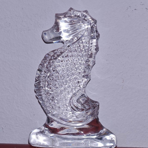 Waterford Crystal Seahorse Decorative Figurine like new