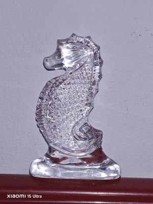 Waterford Crystal Seahorse Decorative Figurine like new